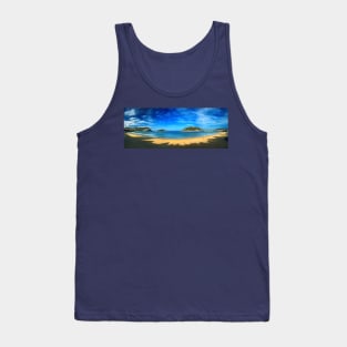 Playa La Concha Panorama- Donostia (San Sebastian) Tank Top